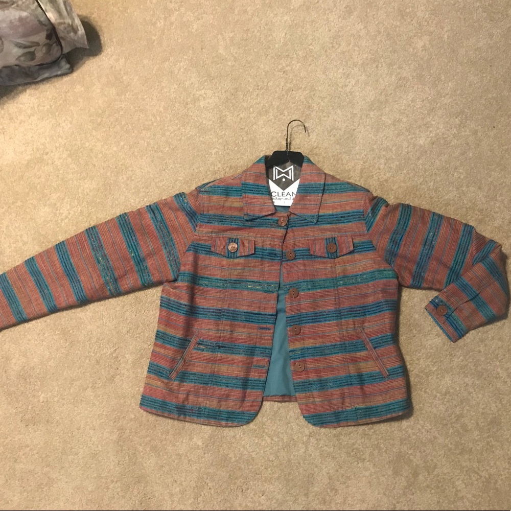 Striped blazer multicolor